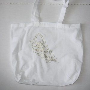 Reusable Tote Bag w/ Feather